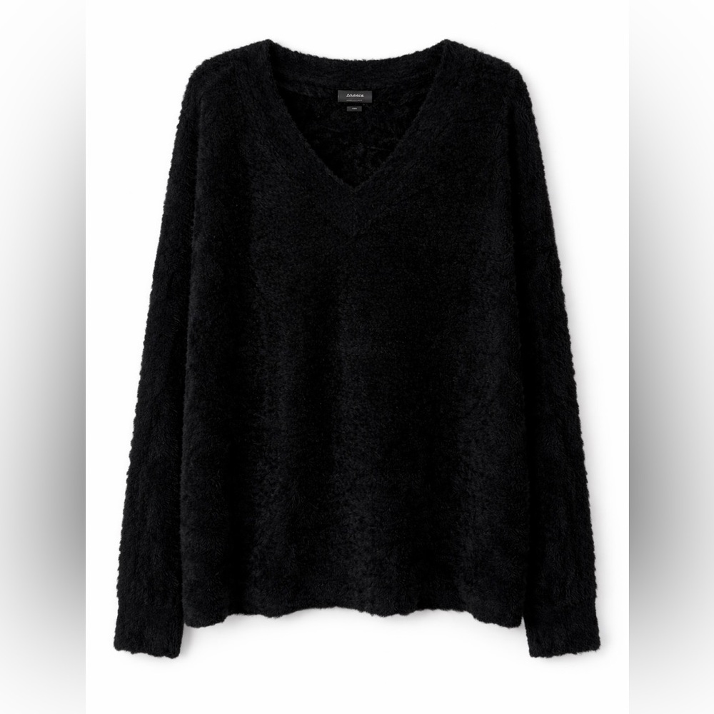 Women’s Halogen Black Fuzzy Sweater – Size 2X